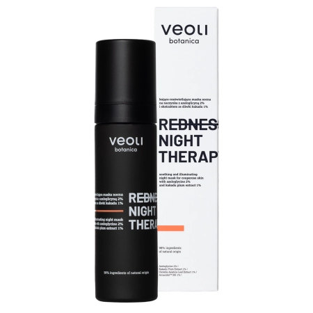 Veoli Botanica - Redness Night Therapy - Успокаивающая ночная маска для сияния кожи с куперозом - 50ml