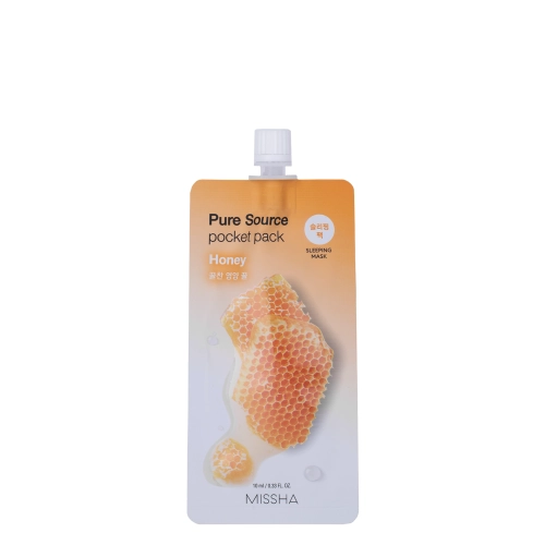 Missha - Pure Source Pocket Pack - Honey - Регенерирующая маска для лица - 10ml