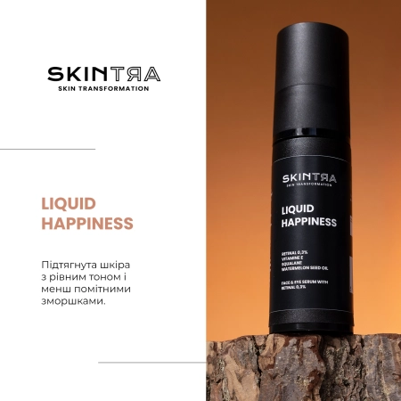SkinTra - Liquid Happiness - Сироватка з ретиналем 0,3% для шкіри обличчя і під очима - 30ml