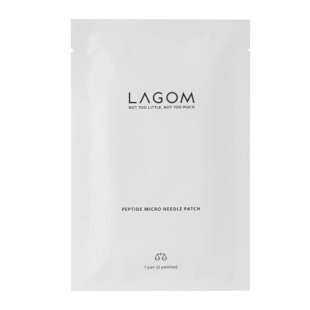 Lagom - Peptide Micro Needle Patch - Розгладжувальні патчі під очі з мікроголками - 8шт.