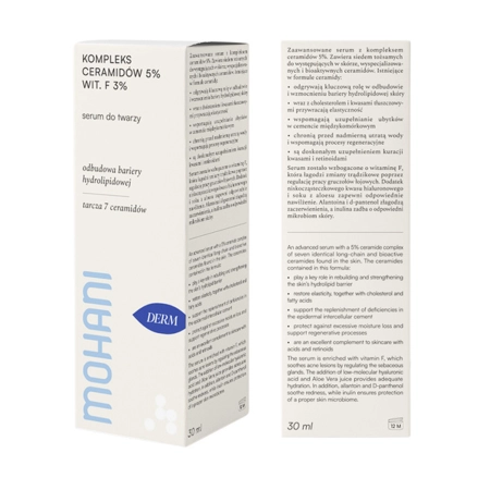 Mohani - Сыворотка с комплексом церамидов 5% и витамином F 3% - 30ml