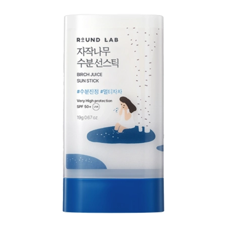 Round Lab - Birch Juice Moisturizing Sun Stick SPF/50+ PA++++ - Сонцезахисний стік з березовим соком - 19g