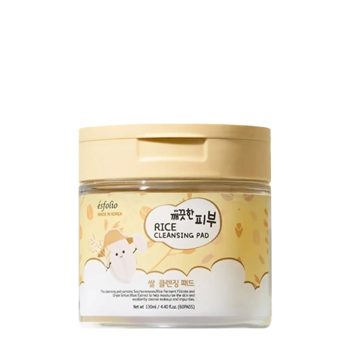 Esfolio - Pure Skin Rice Cleansing Pad - Очищувальні рисові педи - 130ml/60шт