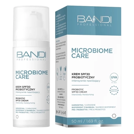 Bandi - Microbiome Care - Інтенсивно зволожувальний крем SPF30 з пробіотиками - 50ml