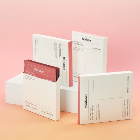 Biodance - Bio-Collagen Real Deep Mask Set - Набір зміцнювальних колагеноваих масок для обличчя - 4x34g