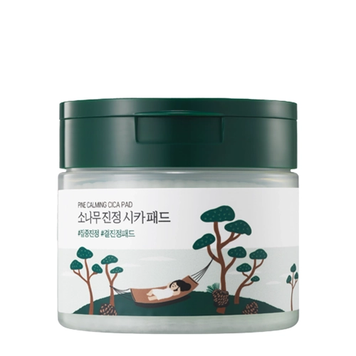 Round Lab - Успокаивающие пэды для лица с экстрактом центеллы - Pine Calming Cica Pad - 50шт.
