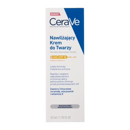CeraVe - AM Facial Moisturising Lotion SPF50 - Зволожувальний крем для обличчя із SPF50 - 52ml