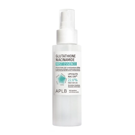 APLB - Glutathione Niacinamide Mist Essence - Освітлювальна есенція для обличчя у формі спрею - 105ml