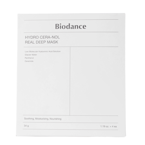 Biodance - Hydro Cera-nol Real Deep Mask Set - Набор увлажняющих коллагеновых масок для лица - 4x34g