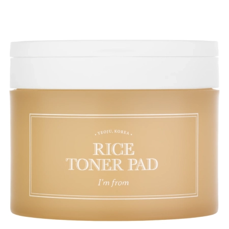 I'm From - Rice Toner Pad - Зволожувально-освітлювальні педи для обличчя - 60шт.