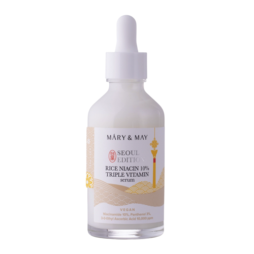 Mary&May - Rice Niacin 10% Triple Vitamin Serum - Потрійна вітамінна сироватка з ніацинамідом - 80ml
