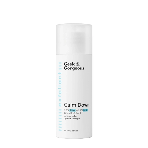 Geek & Gorgeous - Ексфоліант для чутливої шкіри з кислотами 4% PHA та BHA - Calm Down - 100ml