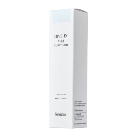 Torriden - Dive-In - Mild Sunscreen SPF50+ PA++++ - Зволожувальний сонцезахисний крем - 60ml