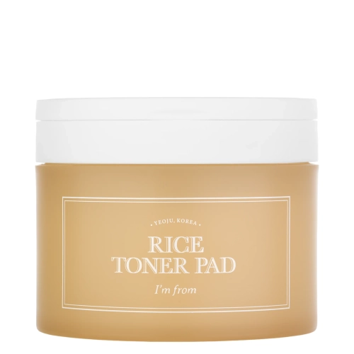 I'm From - Rice Toner Pad - Увлажняюще-осветляющие пэды для лица - 60шт.