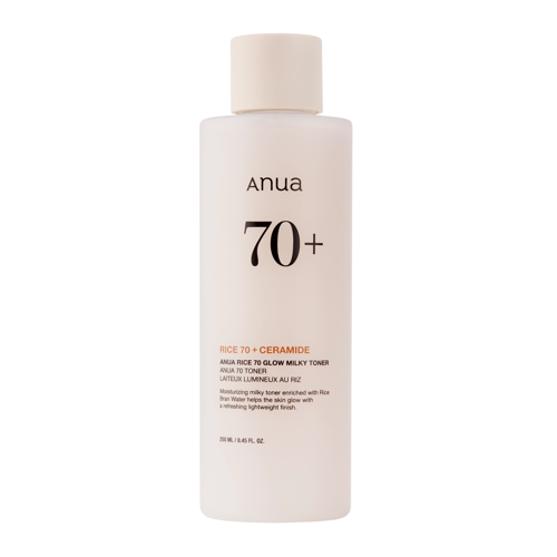 Anua - Rice 70 Glow Milky Toner - Увлажняющий рисовый тоник для лица - 250ml