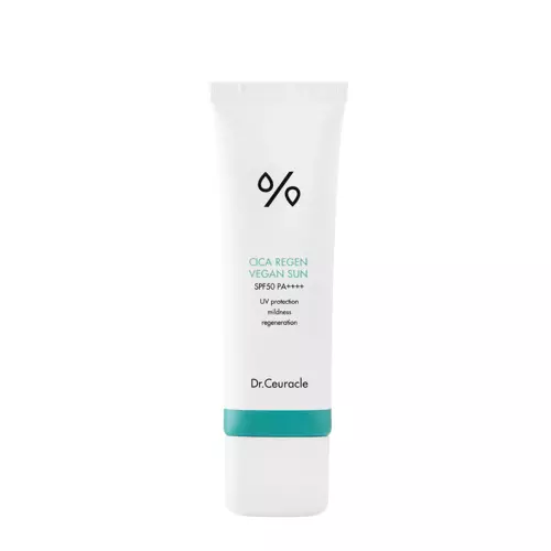 Dr.Ceuracle - Cica Regen Vegan Sun SPF50+/PA ++++ - Успокаивающий солнцезащитный крем - 50ml