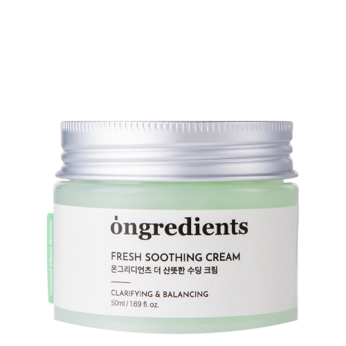 Ongredients - Fresh Soothing Cream - Успокаивающе-увлажняющий крем для лица - 50ml