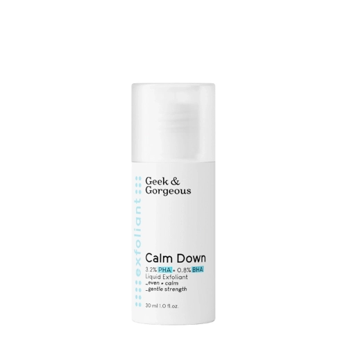 Geek & Gorgeous - Эксфолиант для чувствительной кожи с кислотами 4% PHA и BHA - Calm Down - 30ml