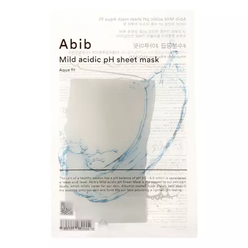 Abib - Mild Acidic pH Sheet Mask Aqua Fit - Увлажняющая тканевая маска для лица - 30ml