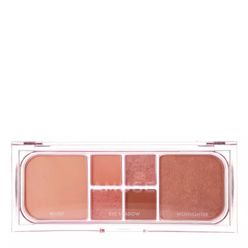 Amuse - Веганская палитра для макияжа лица и глаз - Vegan Face All Palette - 02 Peach Glow - 16,3g