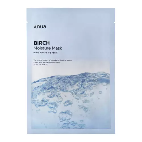 Anua - Birch Moisture Mask - Увлажняющая тканевая маска для лица с березовым соком - 25ml