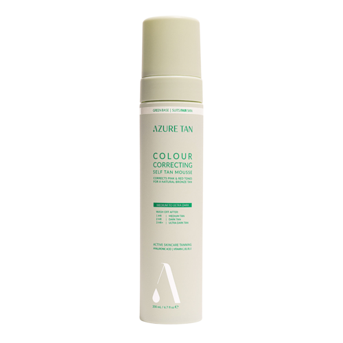 Azure Tan - Self Tan Mousse Green Base - Мусс-автозагар для тела - Medium To Ultra Dark - 200ml