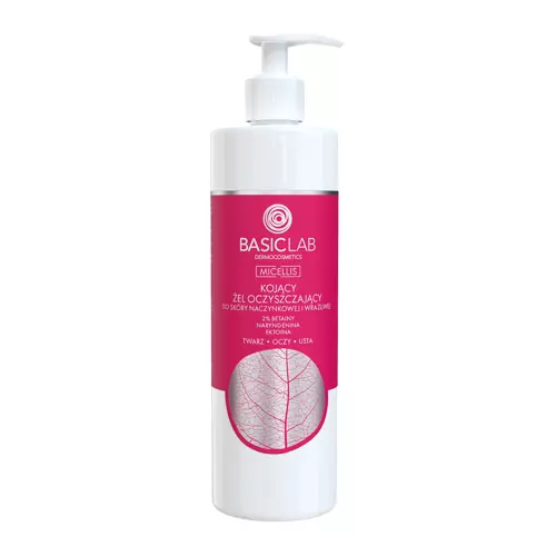 BasicLab - Micellis - Успокаивающий гель для умывания кожи с куперозом и чувствительной кожи - 300ml