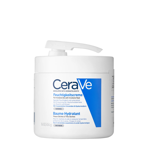 CeraVe - Увлажняющий крем с помпой для сухой кожи лица и тела - Baume hydrant - 454g