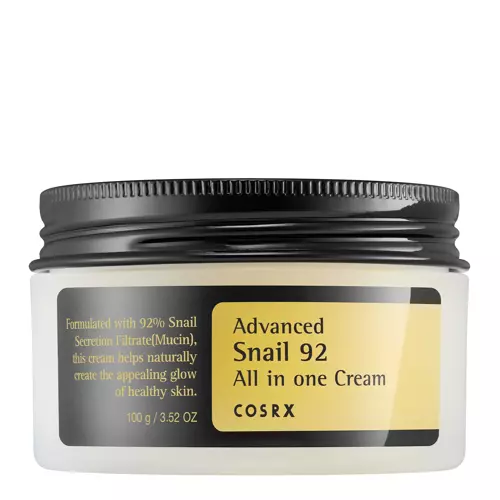 Cosrx - Многофункциональный крем со слизью улитки - Advanced Snail 92 All in One Cream - 100g