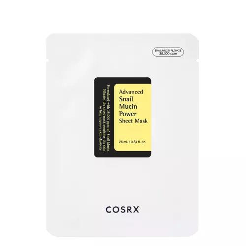 Cosrx - Тканевая маска со слизью улитки - Advanced Snail Mucin Power Essence Sheet Mask - 25ml