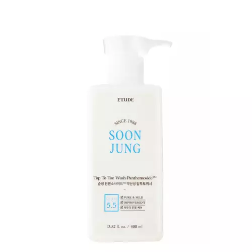 Etude House - SoonJung Panthensoside Top To Toe Wash - Гипоаллергенный гель для умывания лица и тела - 400ml