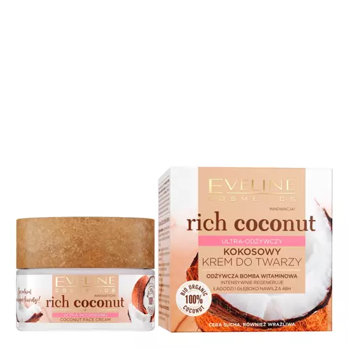 Eveline Cosmetics - Увлажняющий крем для лица с кокосом - Rich Coconut Face Cream - 50ml
