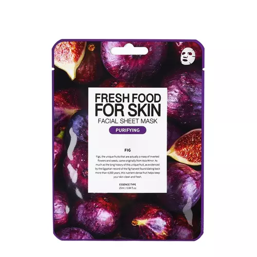 Farmskin - Fresh Food For Skin Facial Sheet Mask Fig - Тканевая детокс-маска с экстрактом инжира - 25ml