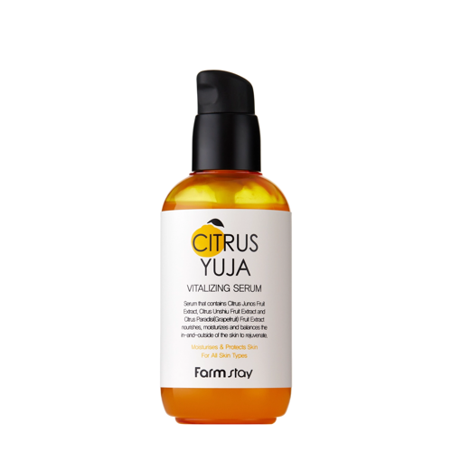 Farmstay - Citrus Yuja Vitalizing Serum - Восстанавливающая сыворотка для лица с экстрактом юзу - 100ml