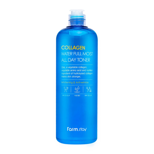 Farmstay - Collagen Water Full Moist Toner - Увлажняющий тоник для лица с коллагеном - 500ml