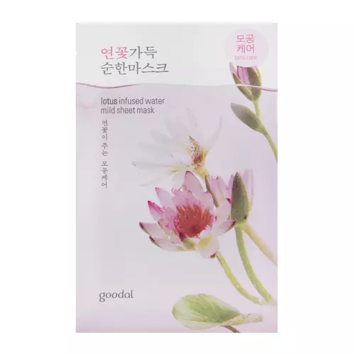 Goodal - Разглаживающая тканевая маска с экстрактом лотоса - Lotus Infused Water Mild Sheet Mask - 23ml