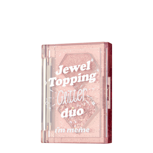 I'm Meme - Jewel Topping Glitter Duo - Тени для век с глиттером - 01 Rose Jewel - 3g