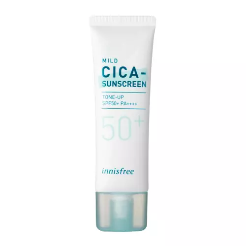 Innisfree - Солнцезащитный крем с центеллой азиатской - Mild Cica Sunscreen - SPF50+ PA++++ - 50ml