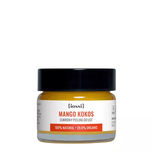 Iossi - Манго и кокос - Нежный сахарный скраб для губ с пчелиным воском - 15ml