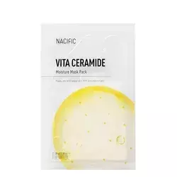 Nacific - Vita Ceramide Moisture Mask - Осветляющая и увлажняющая тканевая маска с церамидами - 30g