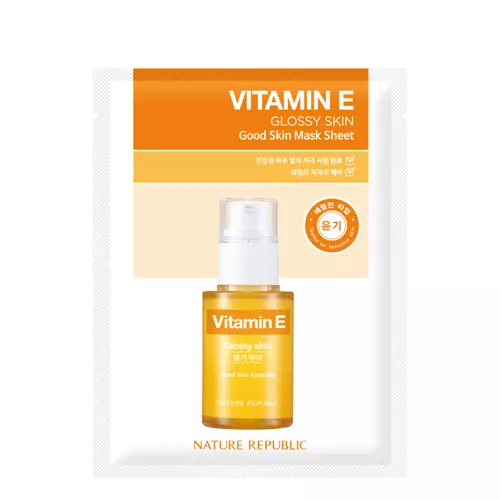 Nature Republic - Good Skin Vitamin E Mask Sheet - Питательная тканевая маска с витамином Е - 24g