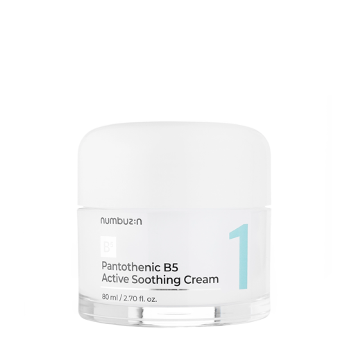 Numbuzin - No.1 Pantothenic B5 Active Soothing Cream - Успокаивающий крем для лица с пантенолом - 80ml