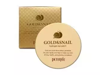 PETITFEE - Gold & Snail Hydrogel Eye Patch - Гидрогелевые патчи для кожи вокруг глаз с золотом и эссенцией из слизи улитки