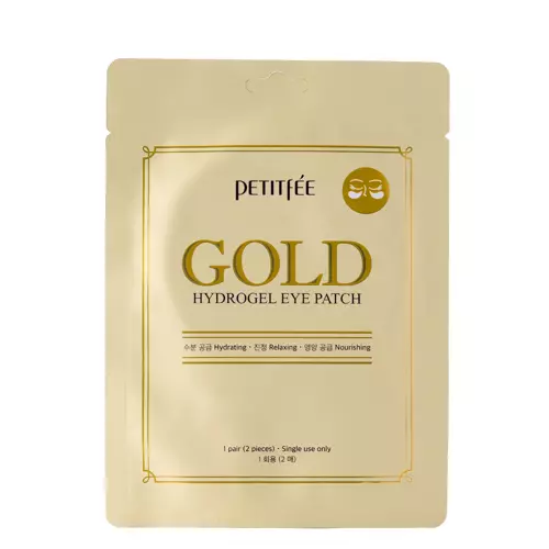 Petitfee - Gold Hydrogel Eye Patch - Гидрогелевые патчи под глаза - 2шт./1пара