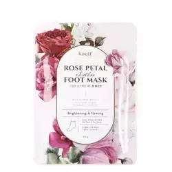 Petitfee - Укрепляющая маска-носочки для ног - Koelf Rose Petal Satin Foot Mask - 2шт