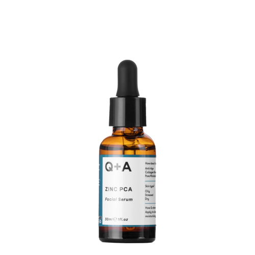 Q+A - Регенерирующая сыворотка для лица с цинком PCA - Zinc PCA - Facial Serum - 30ml