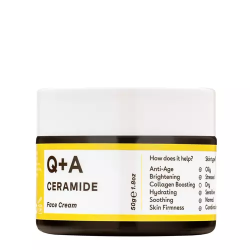 Q+A - Защитный крем для лица с церамидами - Ceramide Barrier Defence Face Cream - 50ml