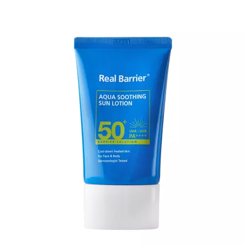 Real Barrier - Aqua Soothing Sun Lotion SPF50+/PA++++ - Успокаивающий солнцезащитный лосьон - 50ml