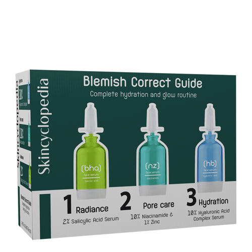 Skincyclopedia - Blemish Guide Set - Набор кометики для борьбы с высыпаниями - 3x15ml
