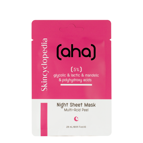 Skincyclopedia - Sheet Mask Aha & Pha 5% - Разглаживающая тканевая маска для лица - 1шт./20ml